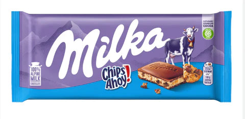 Milka Chips Ahoy Alpine Milk Chocolate Bar 100g