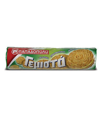 Papadopoulos Gemista Biscuits Filled with Lemon Flavor 200g