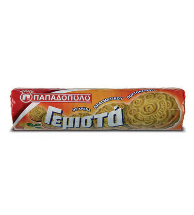 Papadopoulos Gemista Biscuits Filled with Orange Flavor 200g